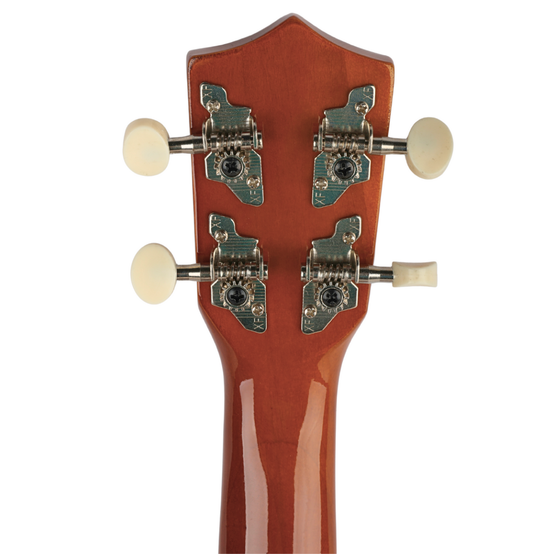 Sopran-Ukulele, dunkles Holz