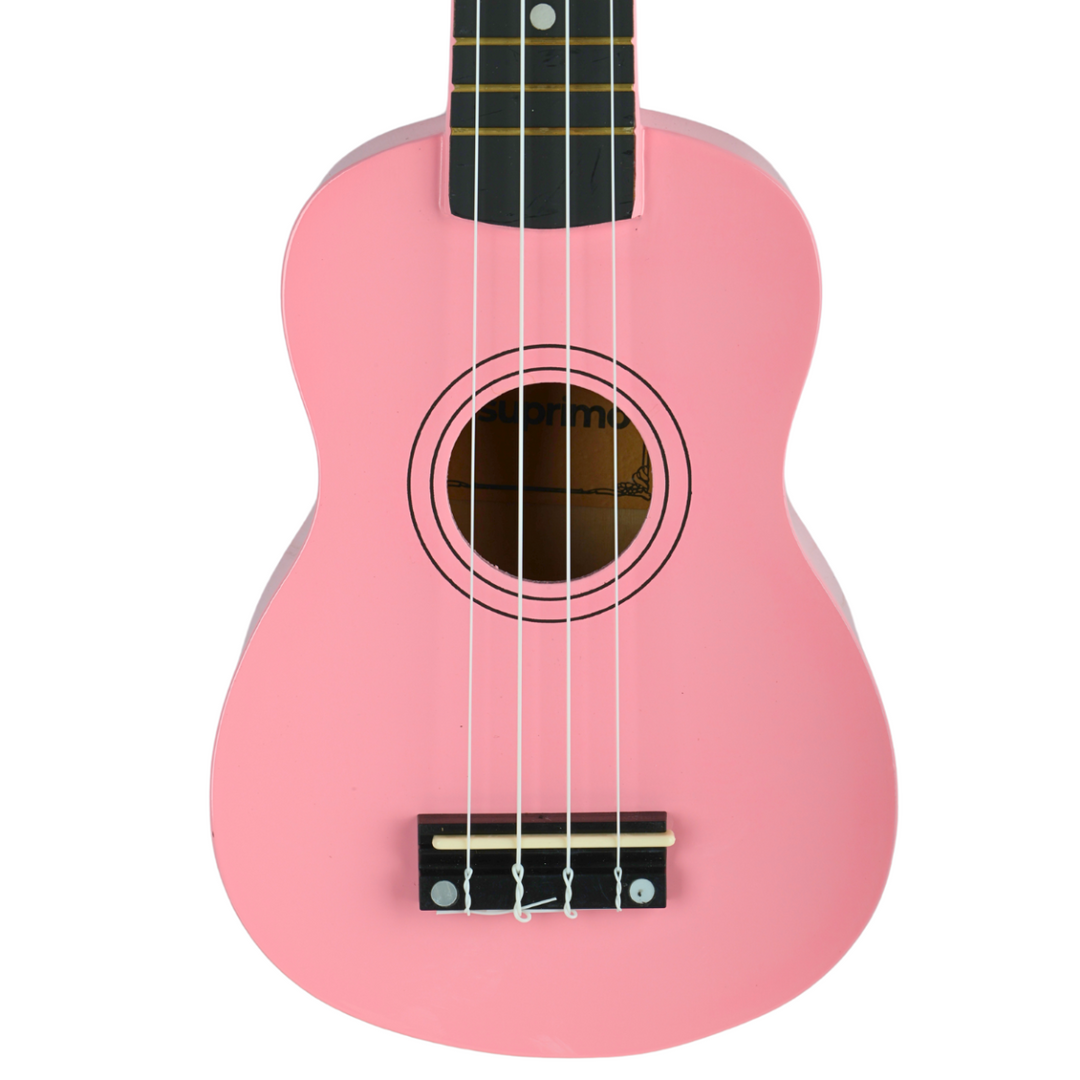 Sopran-Ukulele aus rosa Holz
