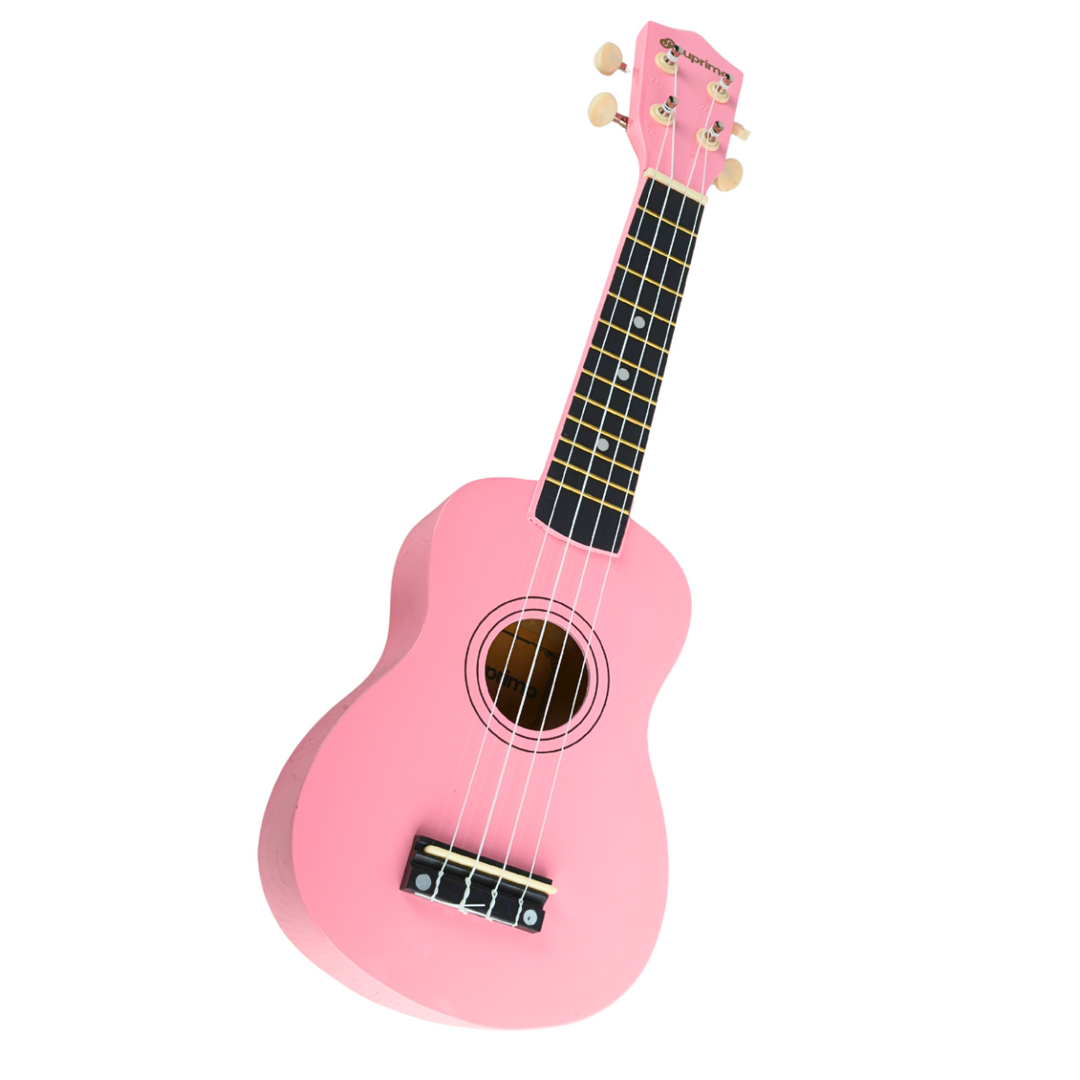 Sopran-Ukulele aus rosa Holz