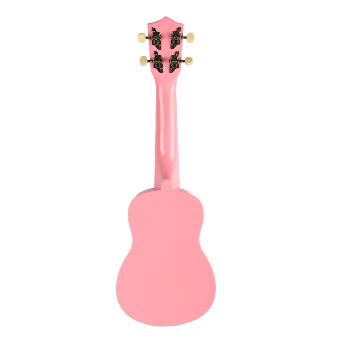 Sopran-Ukulele aus rosa Holz