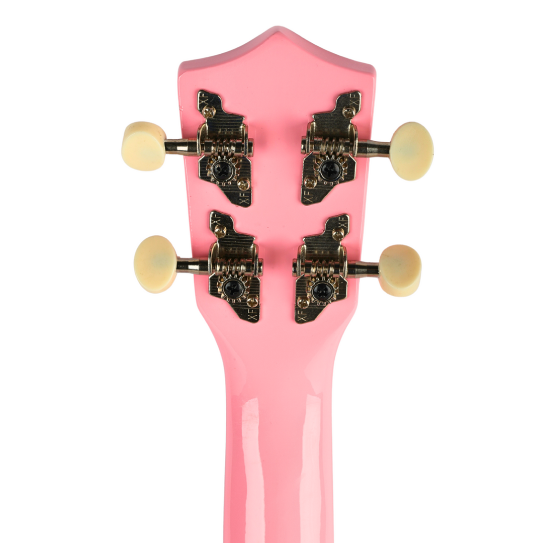Sopran-Ukulele aus rosa Holz