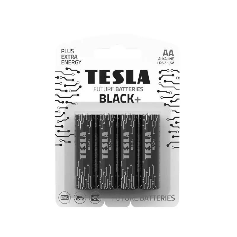 Tesla Black+ AA Batterien (4 Stück)