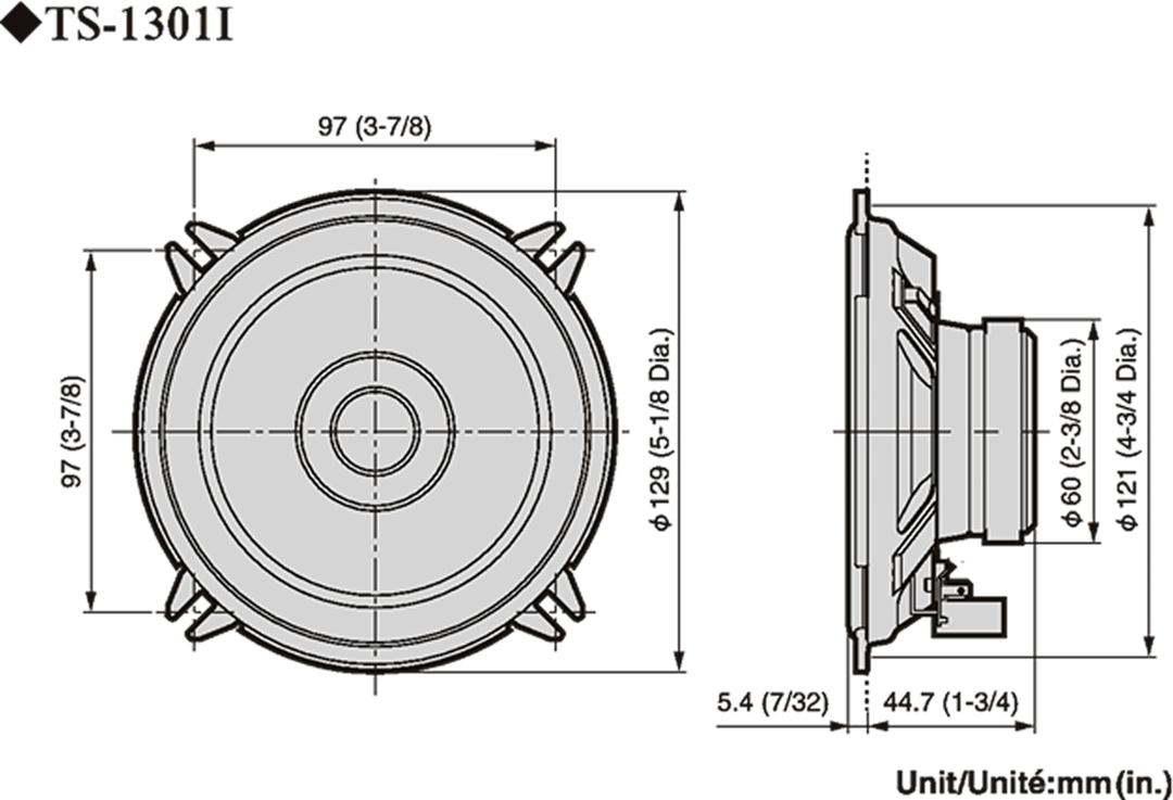 Pioneer TS-1301i Autolautsprecher (13cm, 5,25")