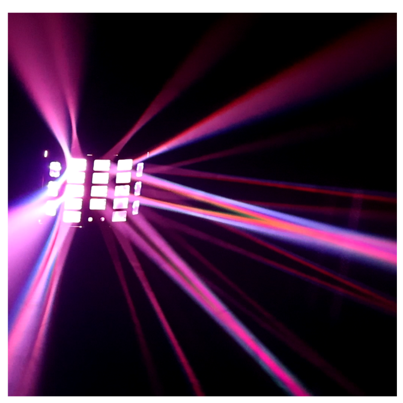 Light4Me Turbo Derby 4-in-1 – RGBW, UV, Strobe & laser