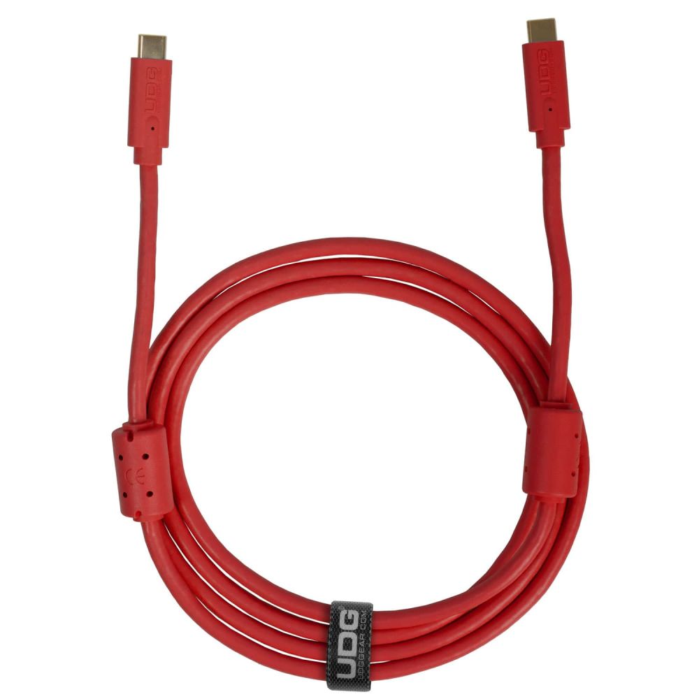 UDG Ultimate Kabel USB 3.2 C-C Rot Gerade 1,5m
