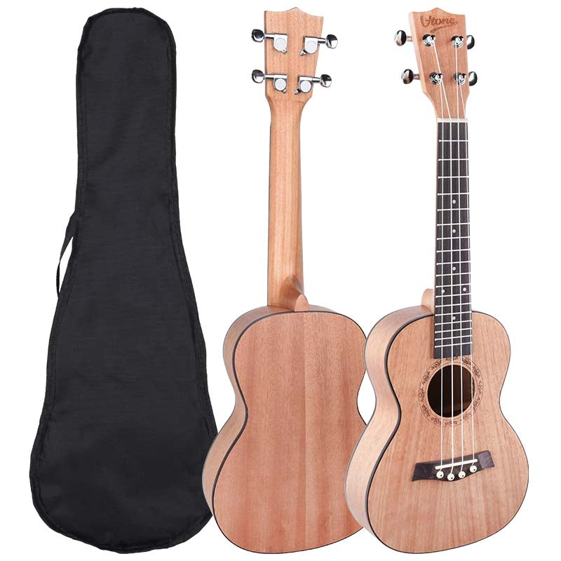 V-TONE UK23 WOOD 23" akustische Konzertukulele + cover