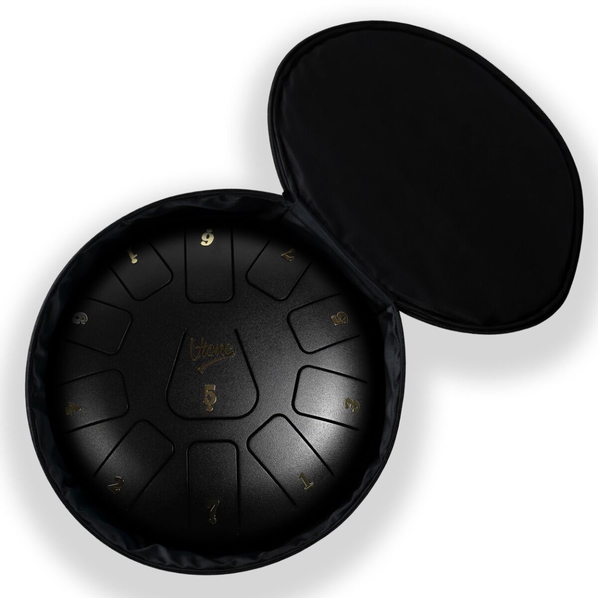 Tongue Drum 8" Schwarz inkl. Zubehör (11 Töne)