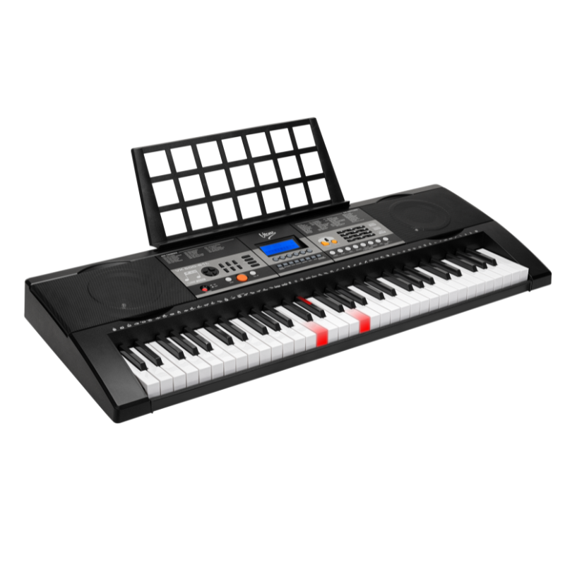 V-TONE VK-500 61L Keyboards – 61 Tangenter mit LED-Lernfunktion für Kinder und Anfänger