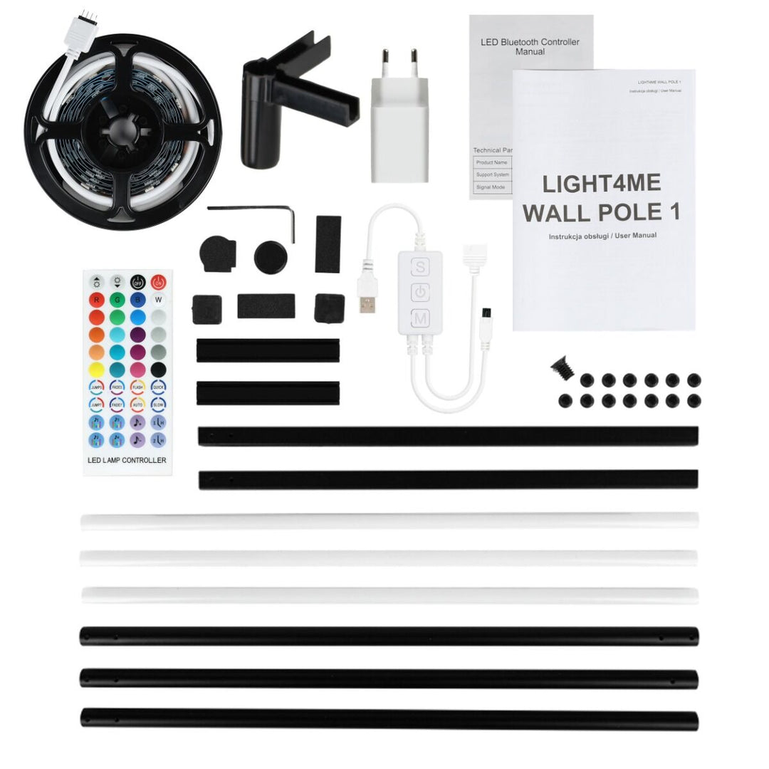 LIGHT4ME WANDSTANGE 1 Ecke stehende Bodenlampe