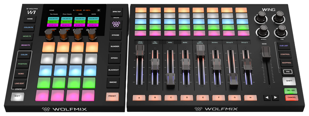 Wolfmix WING – Professionelles DMX-Lichtpult & W1-Erweiterung