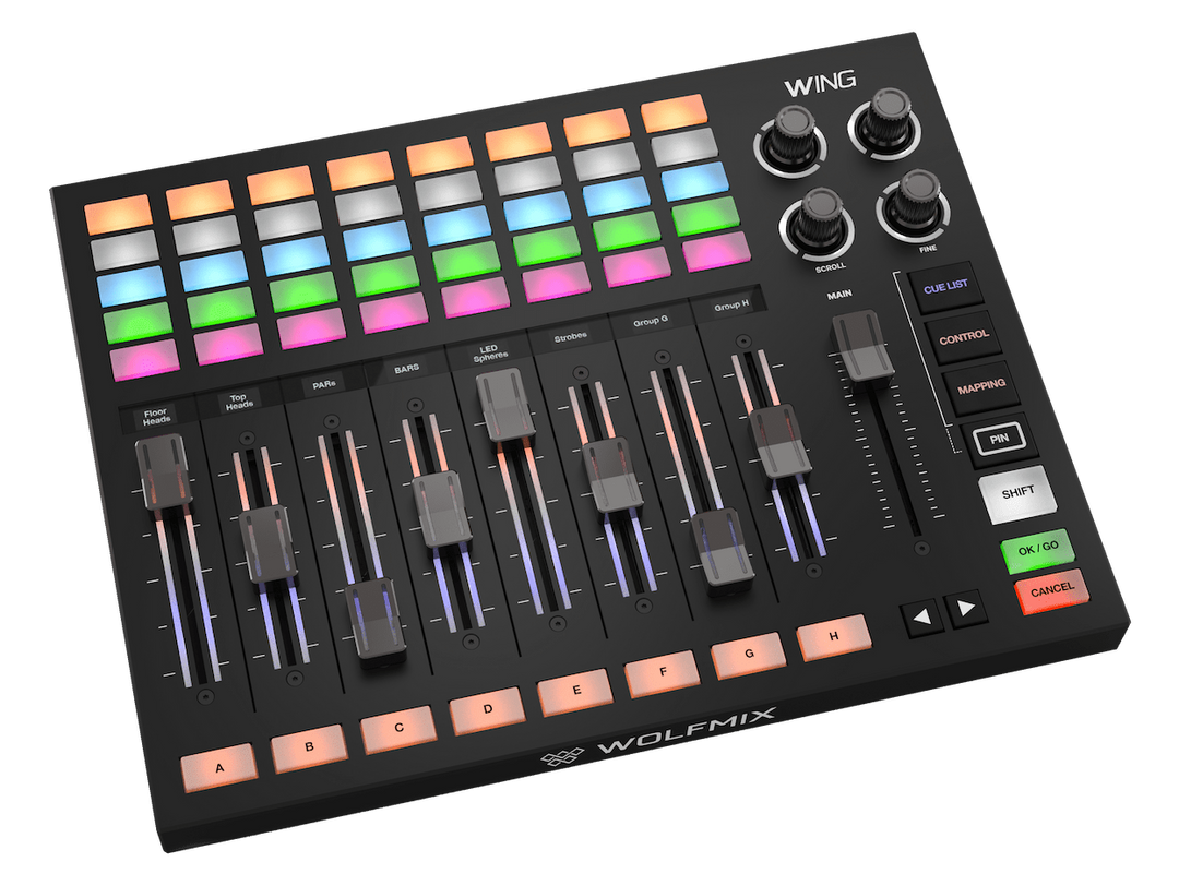 Wolfmix WING – Professionelles DMX-Lichtpult & W1-Erweiterung