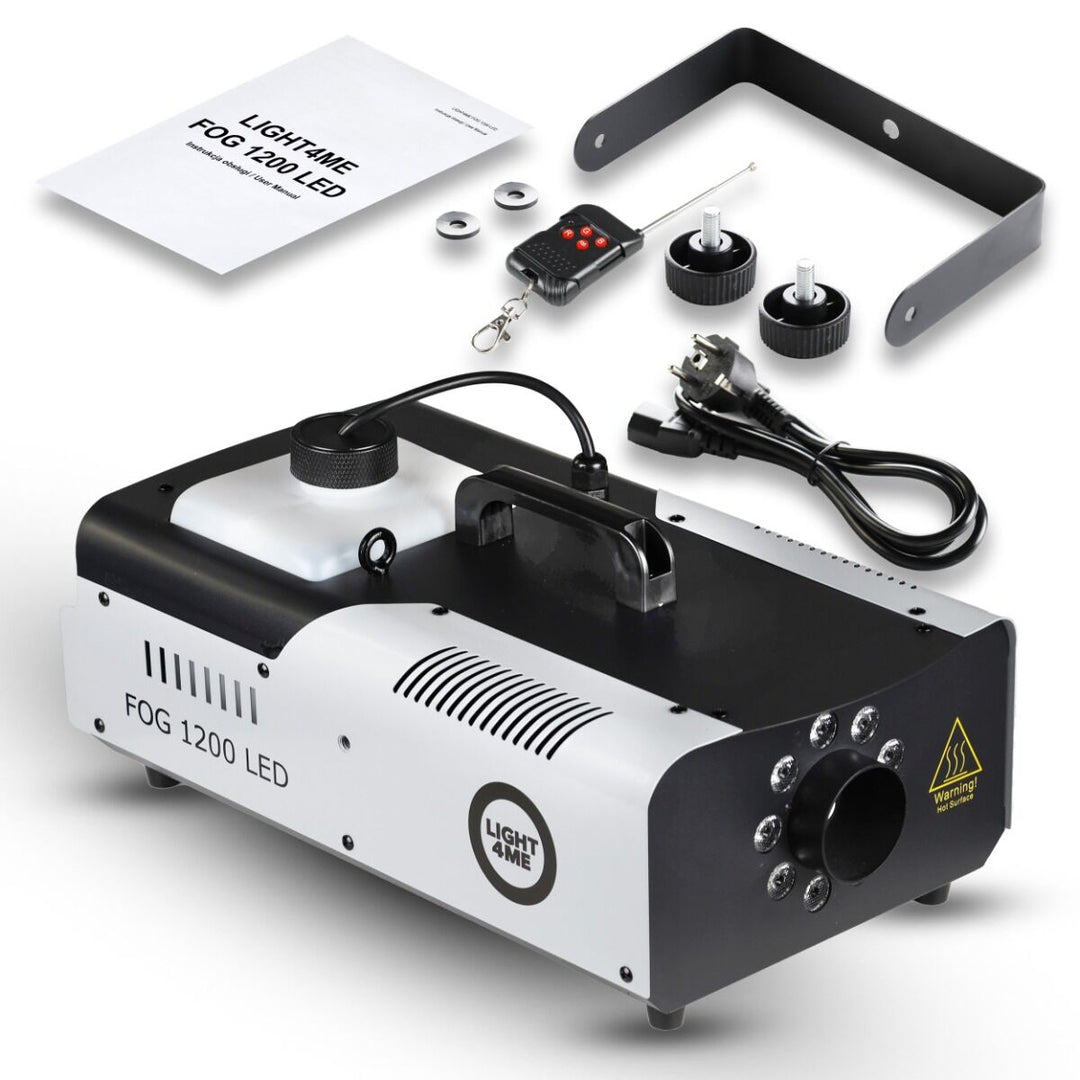 Light4Me Fog 1200 LED Nebelmaschine 1200W mit RGB LED & DMX