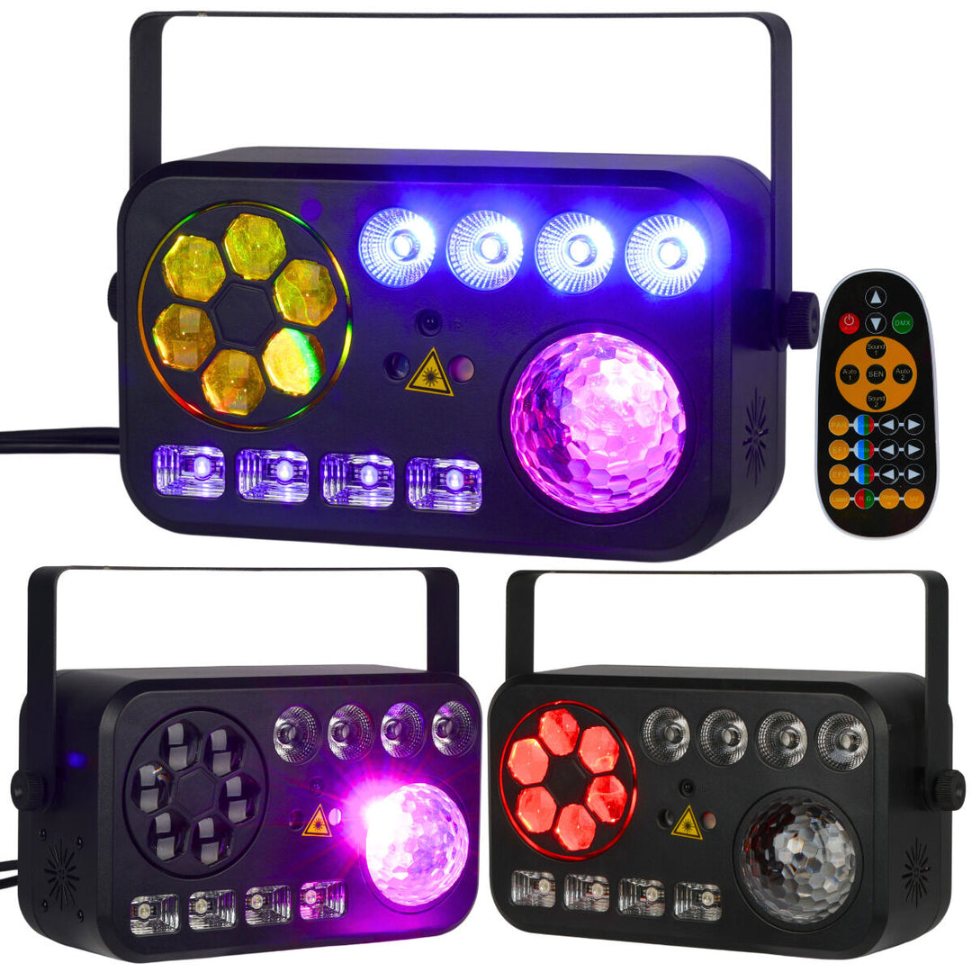 LIGHT4ME PARTY V Multi-Effekt LED-Licht RGBW-UV 6
