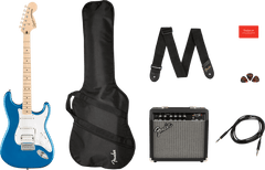 Fender Stratocaster E-Gitarre Startpakke (Lake Placid Blue)