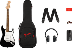 Fender Stratocaster Mustang E-Gitarre Startpakke (Black)