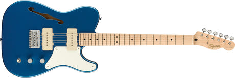 Fender Squier Paranormal Cabronita Telecaster Thinline E-Gitarre (Lake Placid Blue)