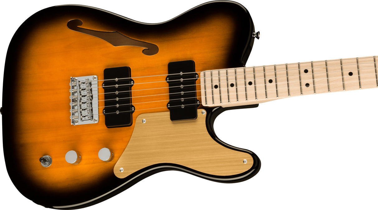 Fender Squier Paranormal Carbronita Telecaster Thinline E-Gitarre (Sunburst)