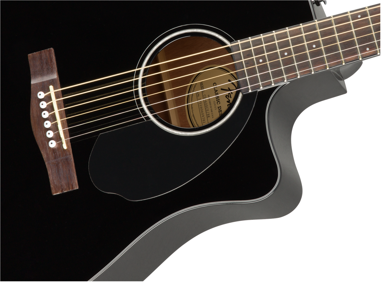 Fender CD-60SCE Dreadnought Western (Black)