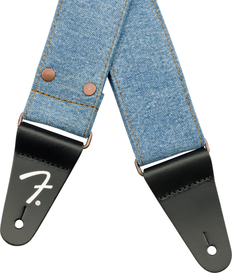 Fender x Wrangler Denim Gitarrenrem (Light Indigo, 2")