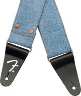 Fender x Wrangler Denim Guitar Strap (Light Indigo, 2")
