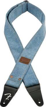 Fender x Wrangler Denim Guitar Strap (Light Indigo, 2")