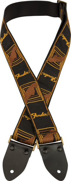 Fender Legacy Vintage Gitarrenrem (Black/Yellow/Brown, 2")