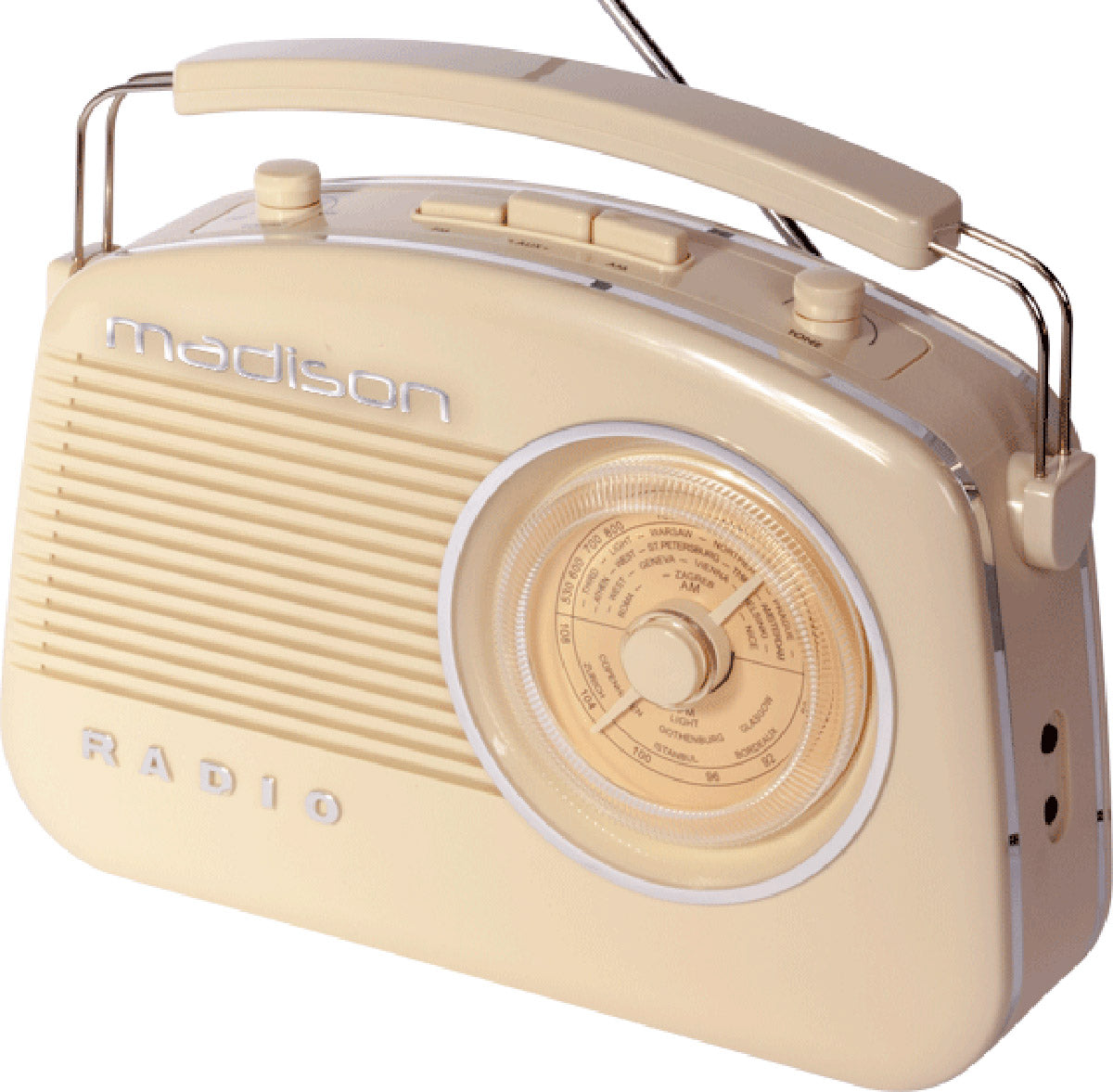 Madison Retro Radio m. Bluetooth (Beige)