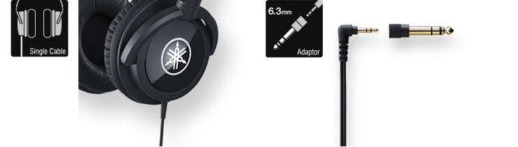 Yamaha HPH-100B On-Ear Studio Kopfhörer (Schwarz)