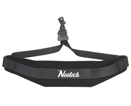 Neotech Soft Sax Saxofonriemen Standard, schwarz, Kunststoffhaken