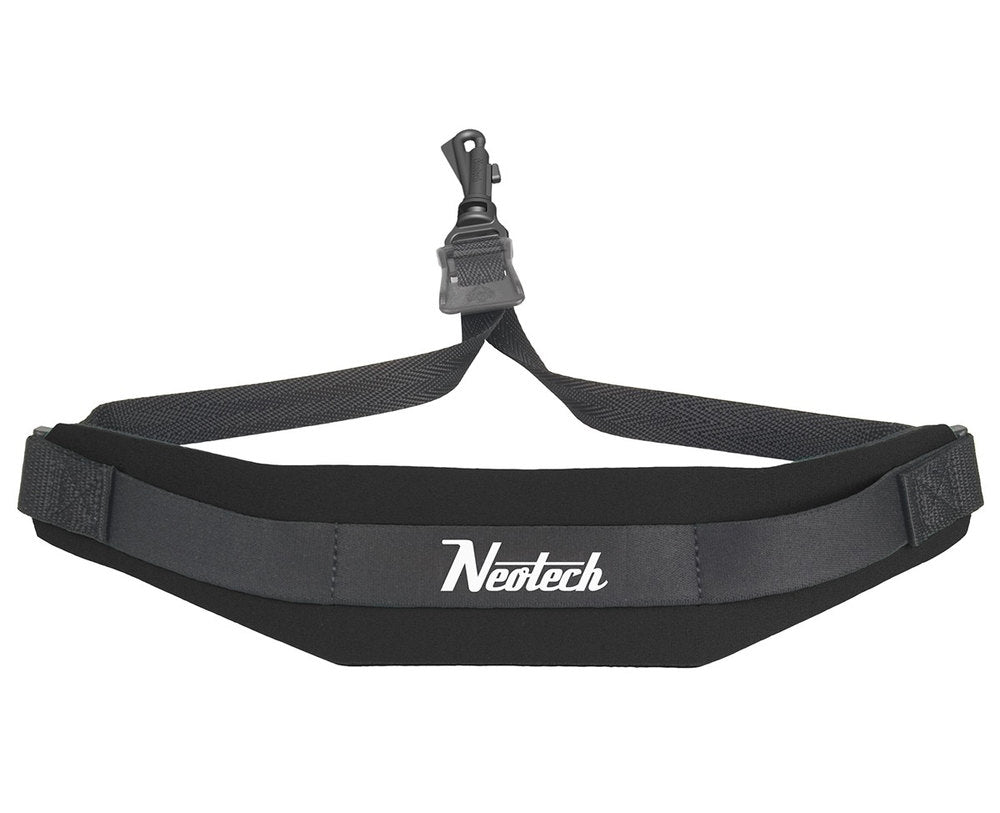 Neotech Soft Sax Saxofonriemen Standard, schwarz, Kunststoffhaken