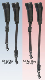 Neotech Soft Sax Saxofonriemen Standard, schwarz, Kunststoffhaken