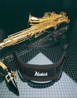 Neotech Soft Sax Saxofonriemen Standard, schwarz, Kunststoffhaken