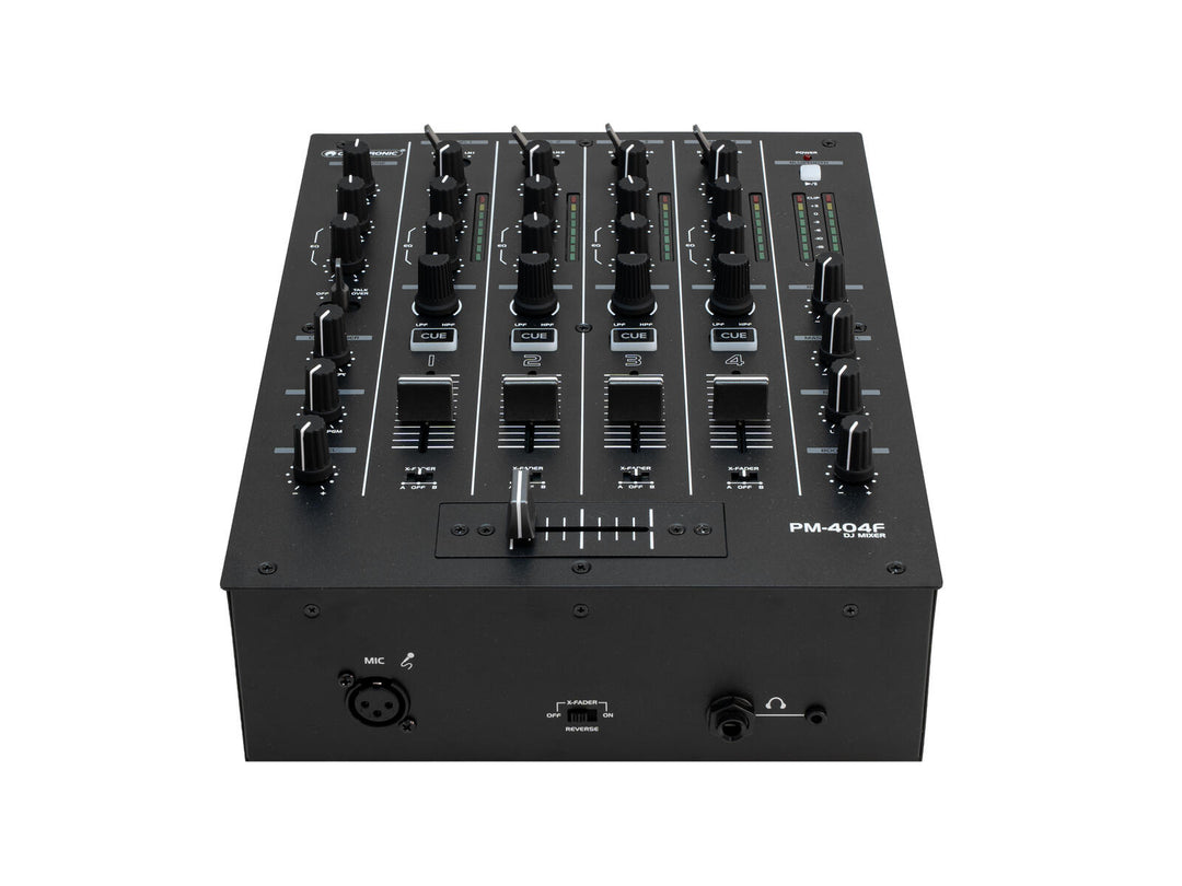 OMNITRONIC PM-404F 4-Kanal-DJ-Mixer mit Filter und Bluetooth
