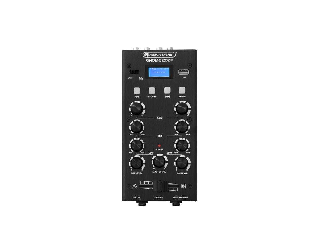 OMNITRONIC GNOME-202P Mini-Mixer, schwarz