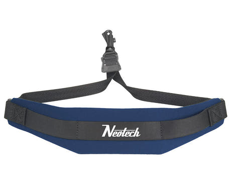 Neotech Soft Sax Saxophonriemen Standard, dunkelblau, Kunststoffhaken