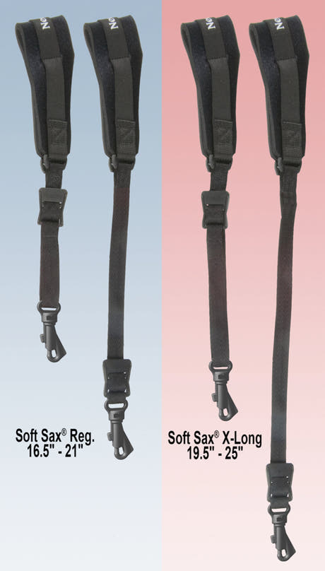 Neotech Soft Sax Saxophonriemen XL, schwarz, Kunststoffhaken