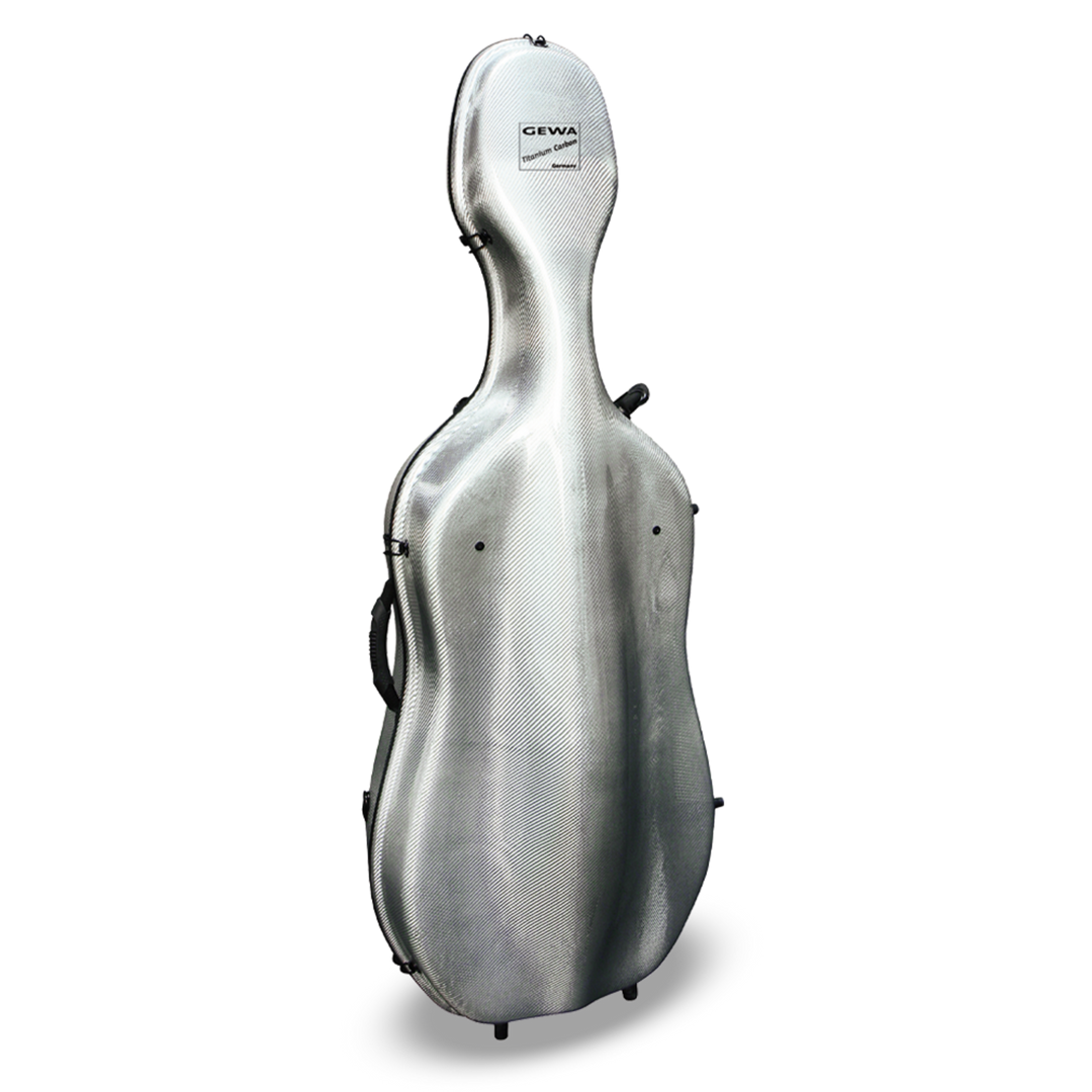 GEWA Cello case Idea Titanium Carbon 3.3 - Titanium/burgunderrot