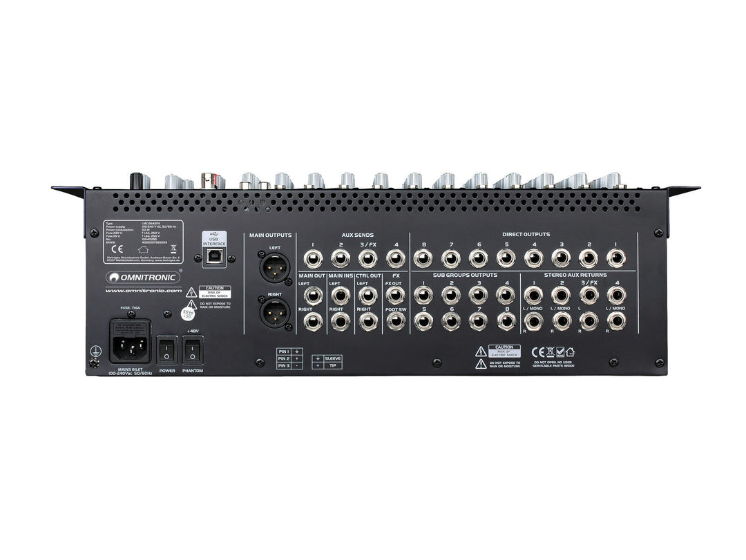 OMNITRONIC LMC-2642FX USB-Mischpult