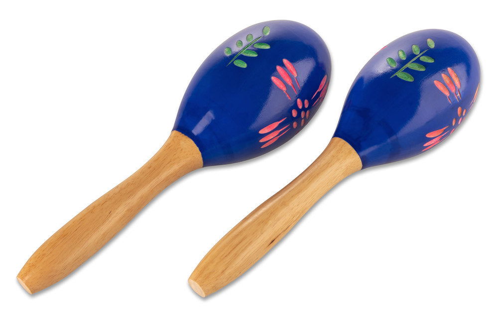 GEWA Club Salsa Maracas aus Holz, handbemalt, 26 cm (Paar)