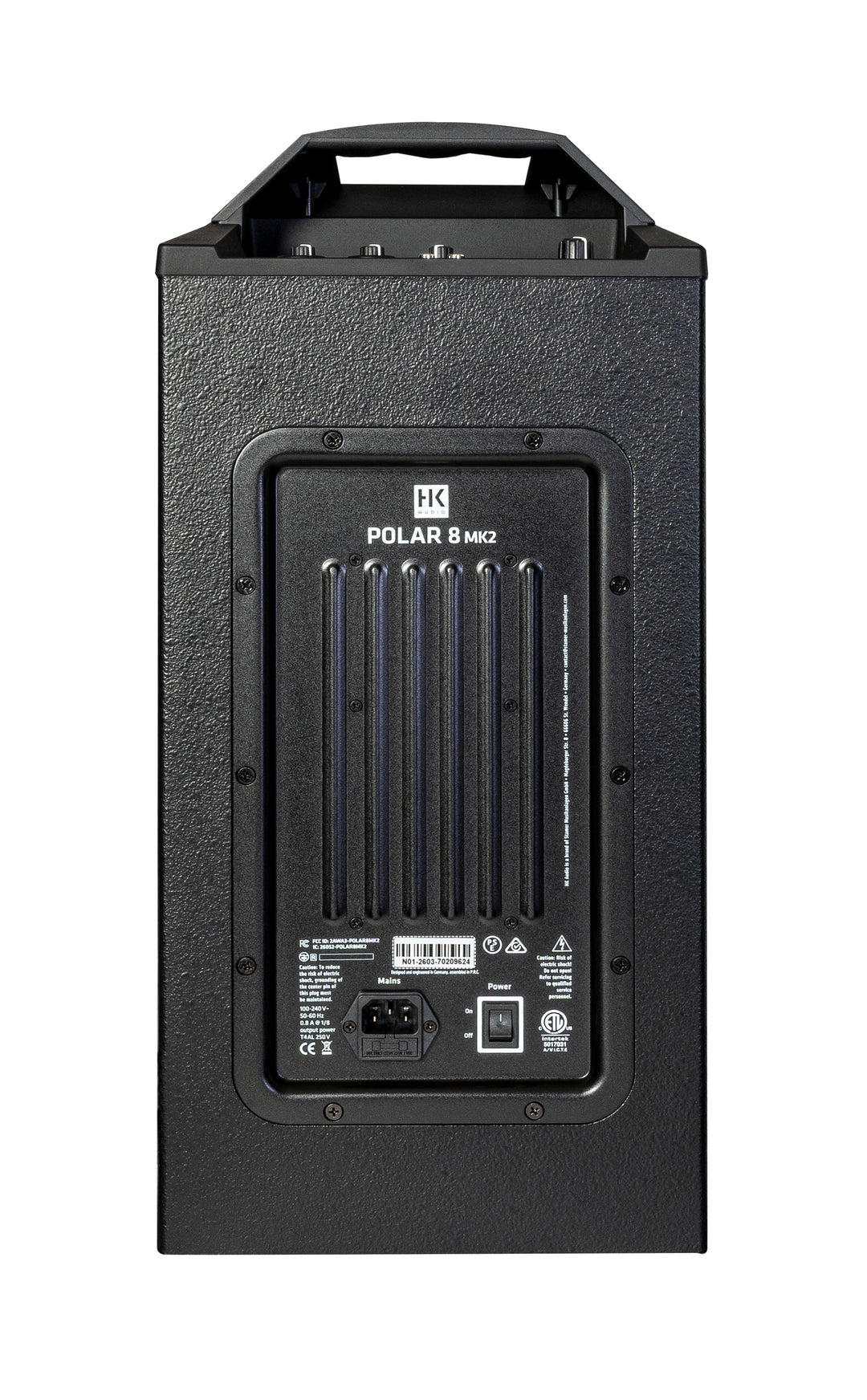 HK Audio POLAR 8 MK2 Aktives Säulen-PA-System 1200W mit Bluetooth (Black)