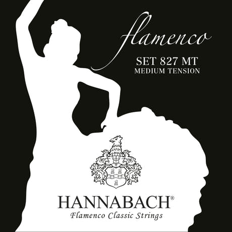 Hannabach Saiten für klassische Gitarre Serie 827 Medium Tension Flamenco - Set medium (827MT)