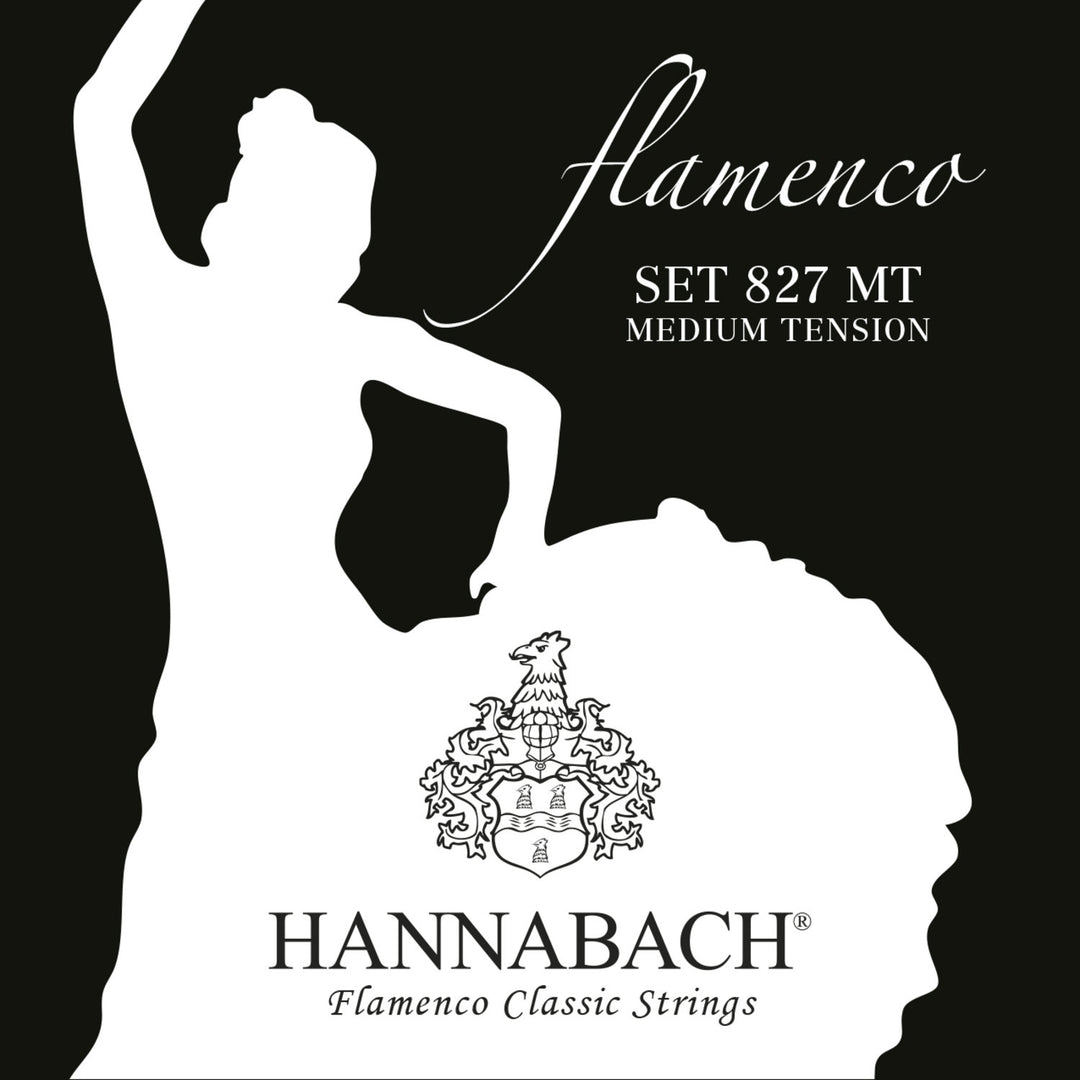 Hannabach Saiten für klassische Gitarre Serie 827 Medium Tension Flamenco - Set medium (827MT)
