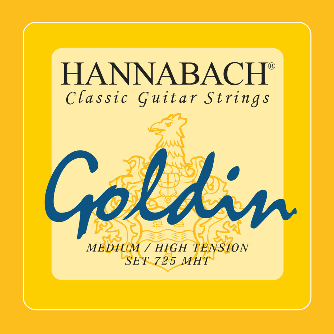 Hannabach Saiten für klassische Gitarre Serie 725 Medium/High Tension Goldin - Set medium-high (725MHT)