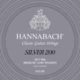 Hannabach Saiten für klassische Gitarren Serie 900 Medium/Low Tension Silber 200 - Set medium low (900MLT)