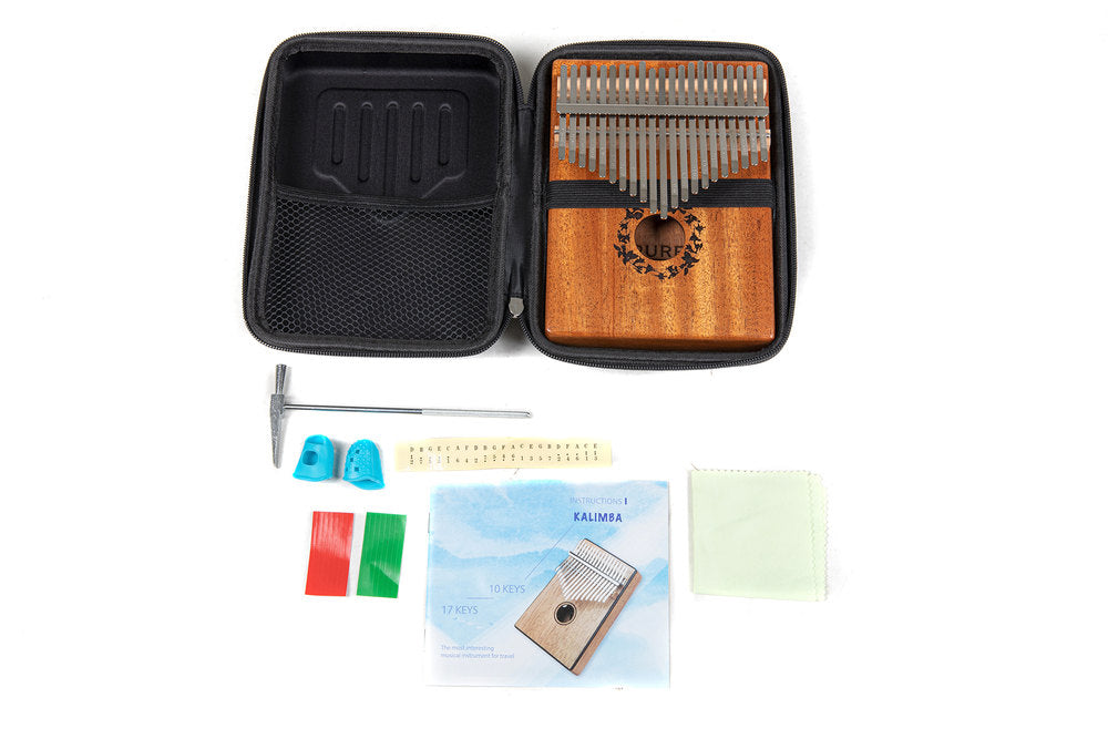 GEWA kalimba mit 21 Tasten aus Mahagoni, Leaves
