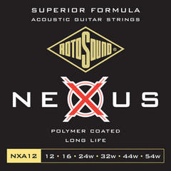Rotosound Saiten für Akustikgitarren Nexus Coated - Set Medium Light 12-54 (NXA12)