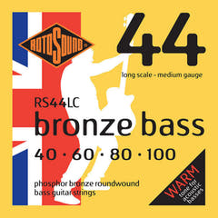Rotosound Saiten für Akustikbass Bronze Bass 44 - Set 4-saitig Medium 40-100 (RS44LC)