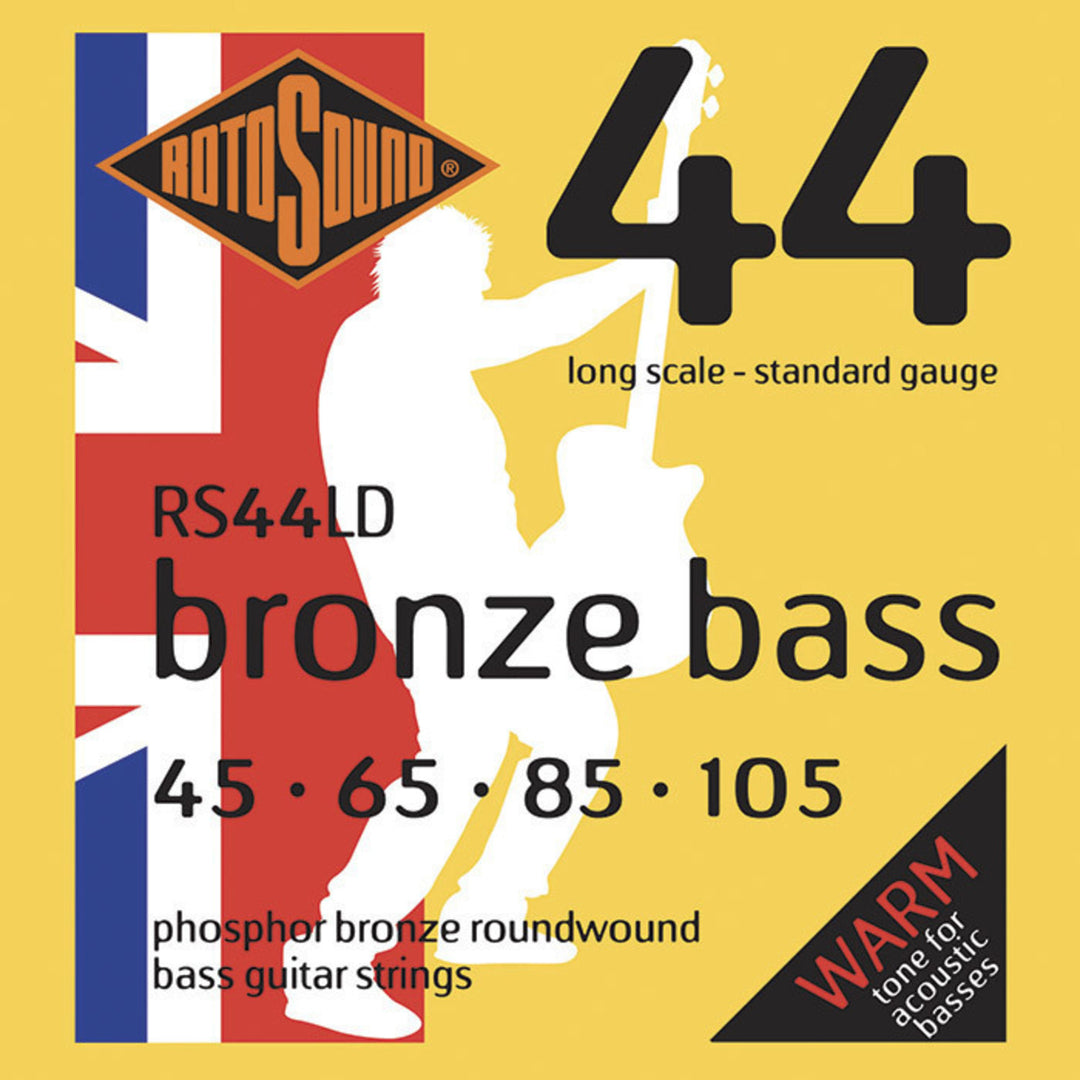 Rotosound Saiten für Akustikbass Bronze Bass 44 - Set 4-saitig Standard 45-105 (RS44LD)