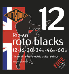Rotosound Roto Blacks R12-60 E-Gitarrensaiten 12-60