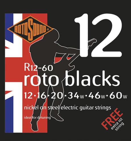 Rotosound Roto Blacks R12-60 E-Gitarrensaiten 12-60